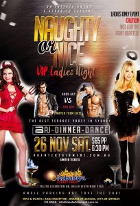 Naughty or Nice Ladies event in Sydney